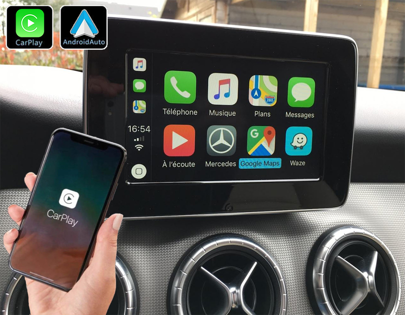 Système Apple Carplay sans fil et Android Auto Mercedes CLA GLA et Classe A