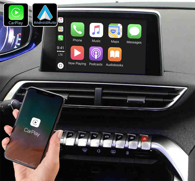 Système Apple Carplay sans fil, Android Auto Peugeot 3008 et 5008