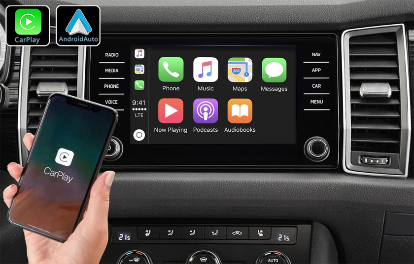 Беспроводной carplay skoda