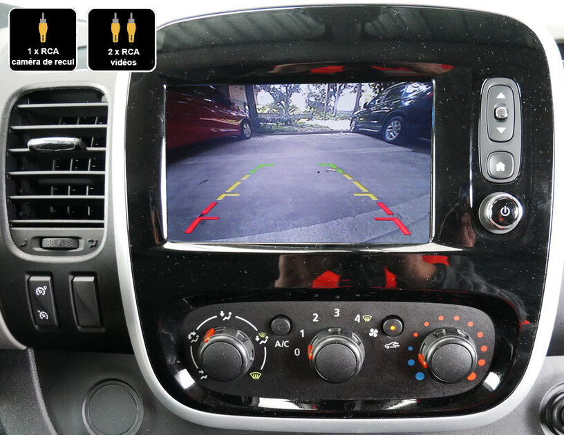 Caméra De Recul 3e Feu Stop Pour Renault Trafic MK2 2014-2021 - Vision Nocturne, Noir/rouge