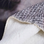 plaid couverture polaire double face qualité sherpa chien detail 2