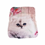 plaid couverture polaire double face qualité sherpa chat