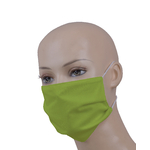 masque 3 couches tissu vert 2