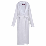 peignoir nid d'abeille 100% coton qualité blanc 1