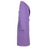 peignoir nid dabeille 100% coton qualité lila 2