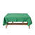 Nappe rectangulaire polyester effet lin haut de gamme trinity vert fonce