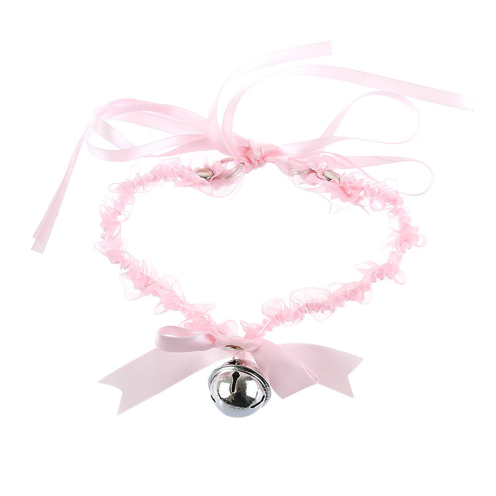 Nouveau-mode-femmes-gothique-Simple-Sexy-dentelle-collier-pendentif-noeud-cloche-ras-du-cou-collier-robe