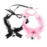 Nouveau-mode-femmes-gothique-Simple-Sexy-dentelle-collier-pendentif-noeud-cloche-ras-du-cou-collier-robe