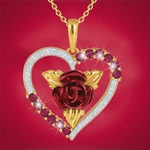 Romantique-Coeur-Rose-Pendentif-Collier-Rouge-et-Blanc-Strass-Collier-Femme-Bijoux-Exquis-Mari-e-Fian