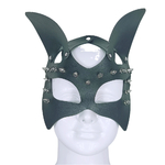 Masque-de-chat-en-cuir-clout-demi-visage-pour-adultes-cosplay-punk-f-te-d-Halloween