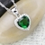 Collier-pendentif-en-forme-de-c-ur-en-zircon-cubique-vert-bijoux-en-argent-925-pour