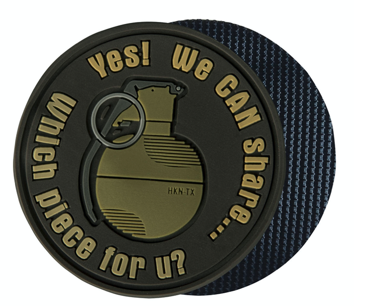 WE CAN SHARE GRENADE PATCH - PVC