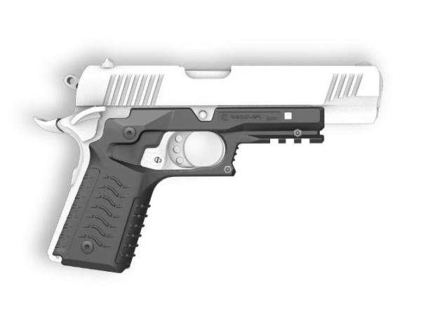 Recover CC3H Grip and Rail System for the 1911