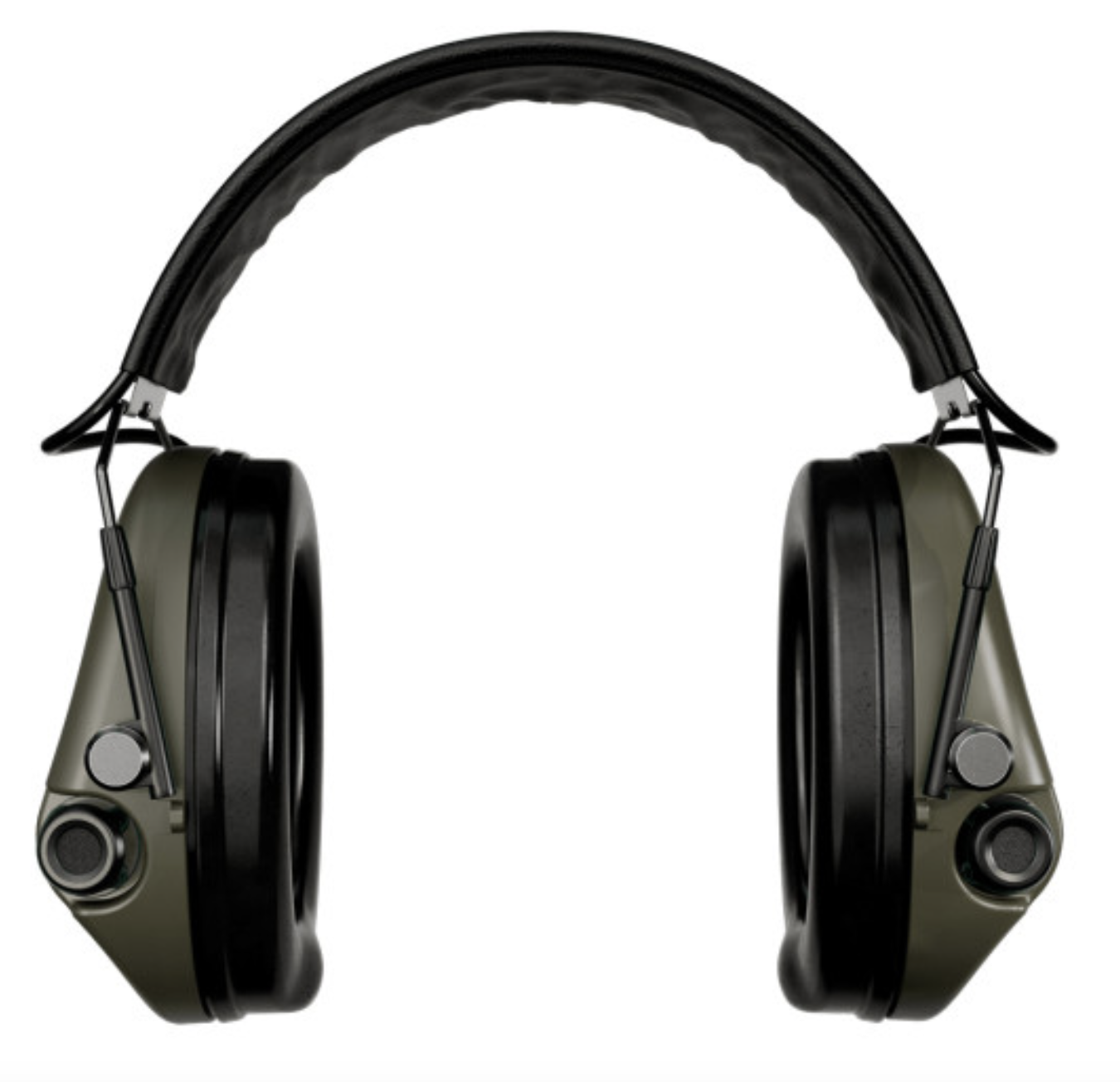Casque anti-bruit Suprême Pro-X SLIM vert olive serre-tête cuir noir