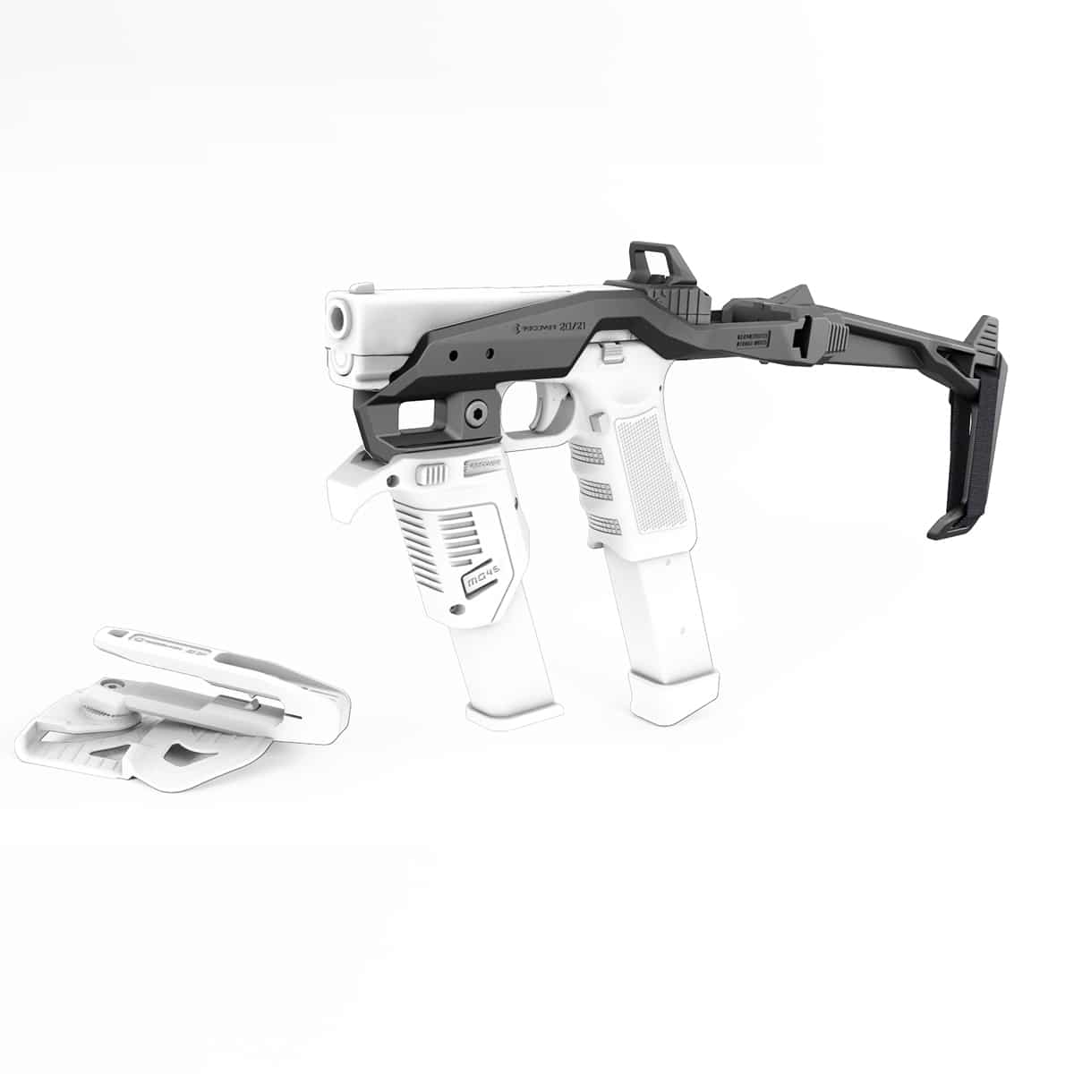 Recover Tactical 20/21B-ST - BASIC STOCK for Glock 21 Black