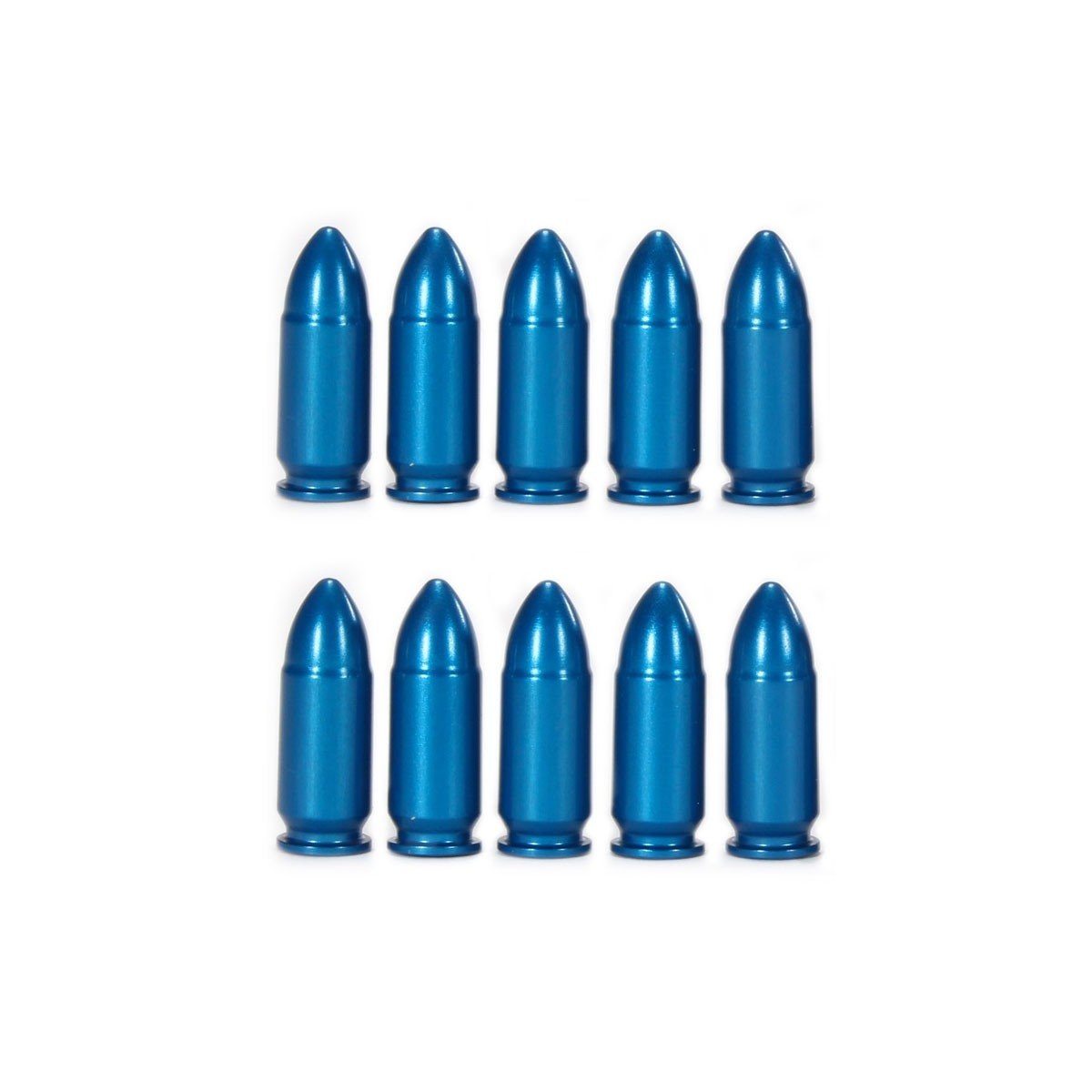 10 cartouches de manipulation 9 mm bleu