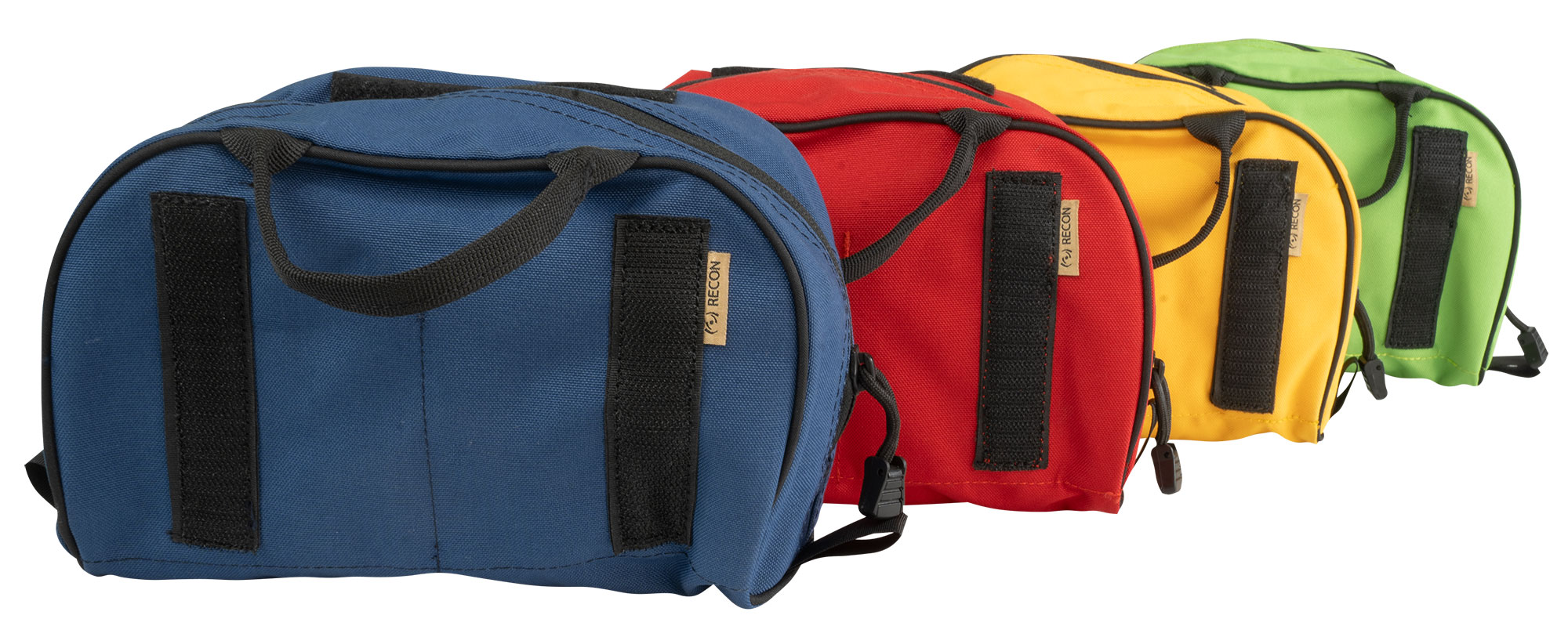 SET DE SACOCHES RECON MEDIC VELCRO ROUGE/JAUNE/BLEU/VERT