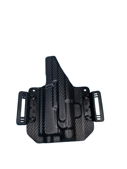 Kydex Tactique Léger Pour Glock 17/19/19X/45 Avec Lampe TLR-1 - ACEXIER Noir
