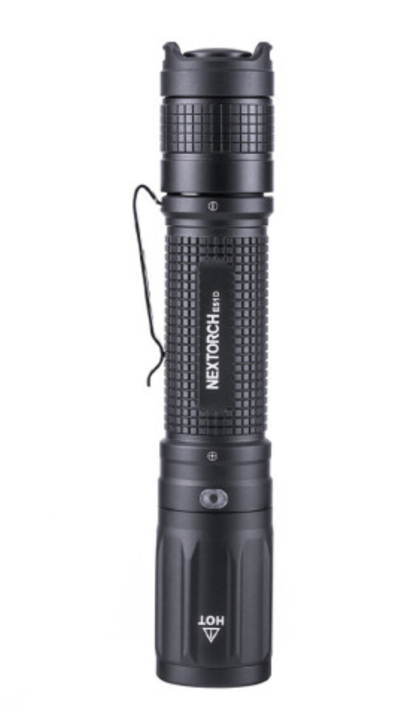 Lampe tactique rechargeable E51D - éclairage blanc - 2100 lumens