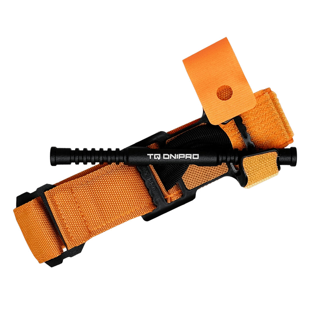 Hemostatic tourniquet "DNIPRO" orange (tourniquet)