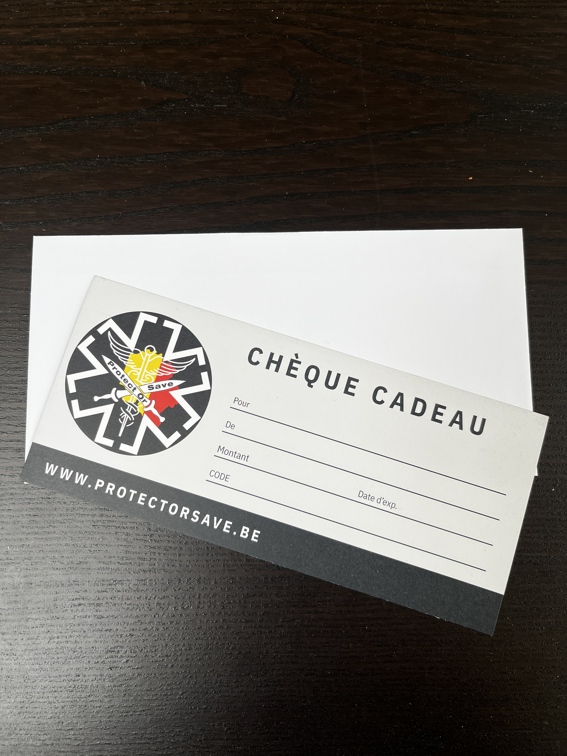 Cheque cadeau format papier