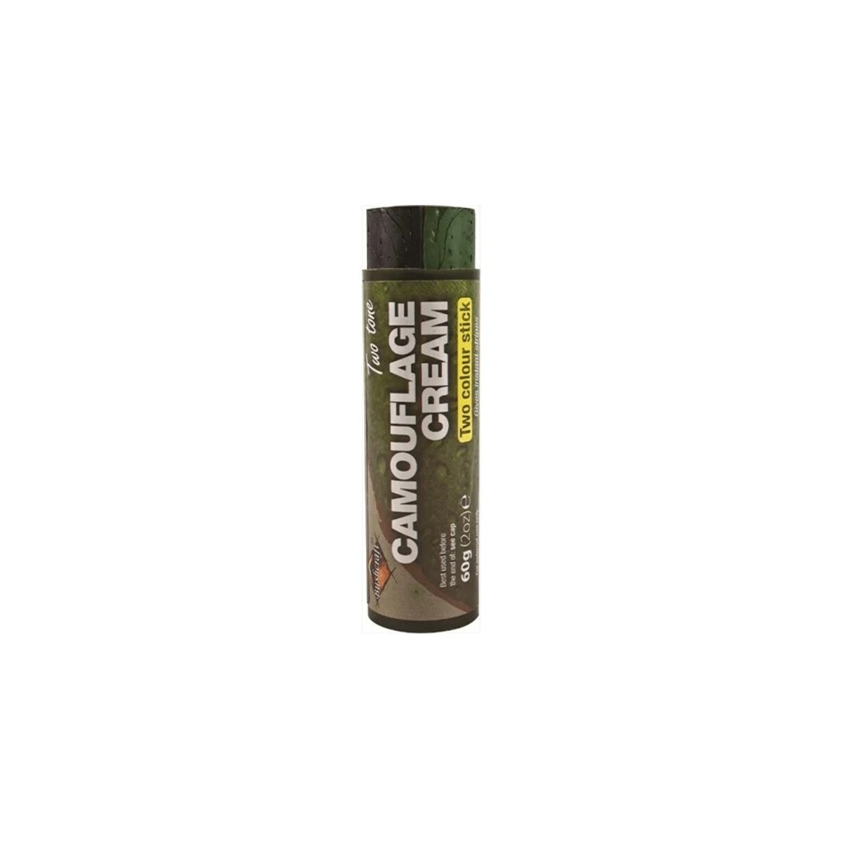 STICK DE CAMOUFLAGE EN TUBE – NOIR/KAKI