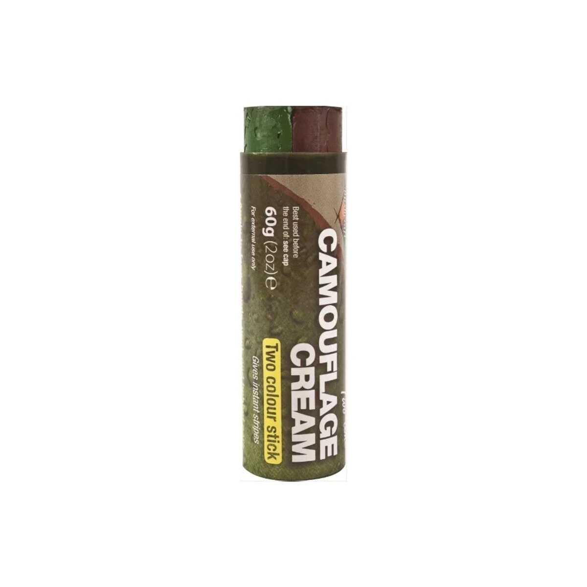 STICK DE CAMOUFLAGE EN TUBE – MARRON/KAKI