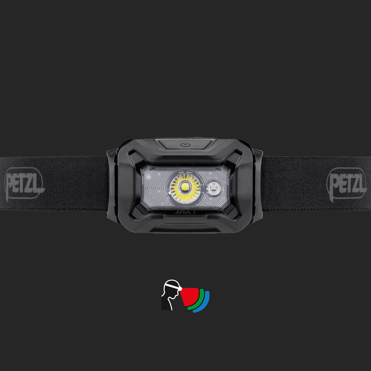 Lampe frontale PETZL ARIA 1 RGB - Noir