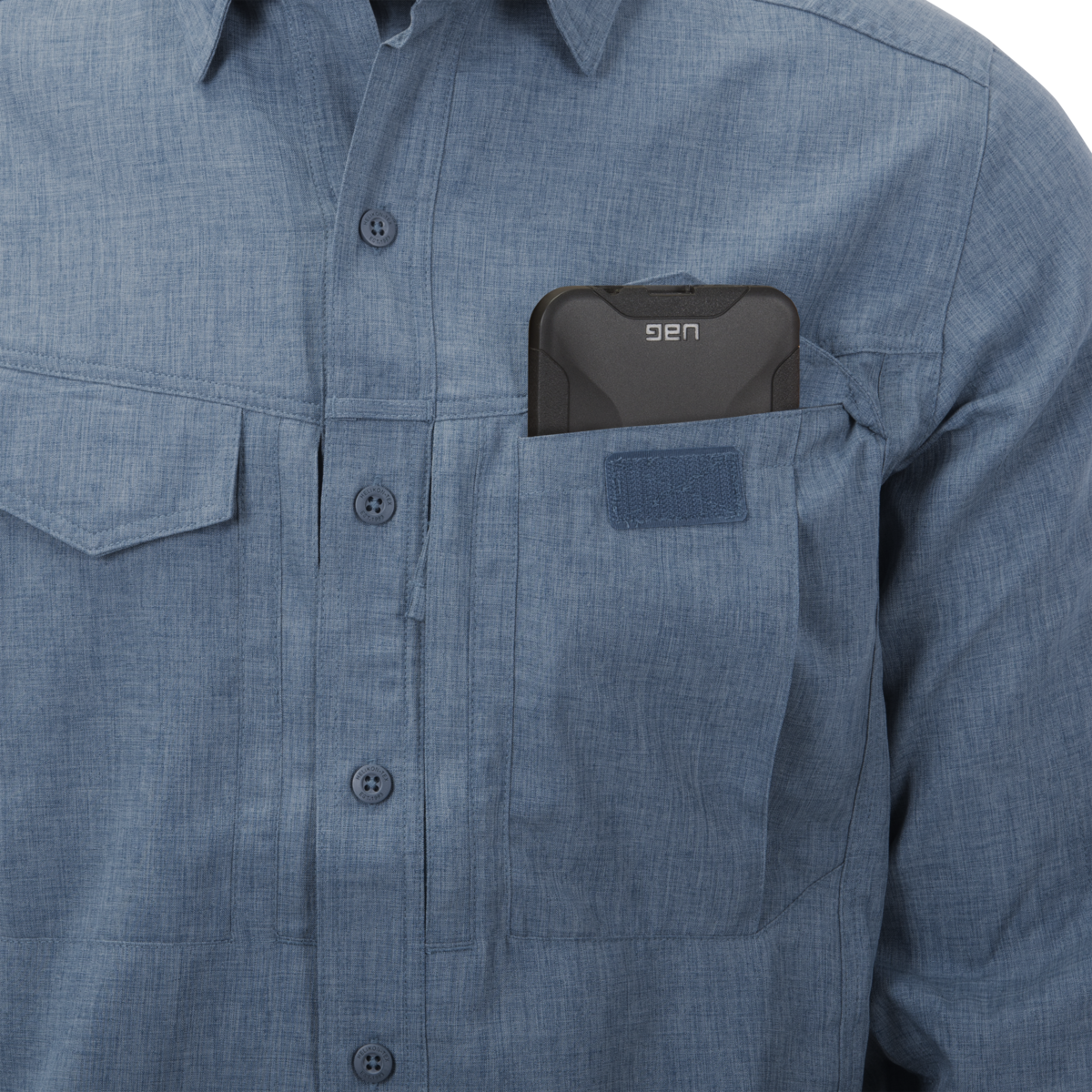 DEFENDER Mk2 Gentleman Shirt® - Melange Blue