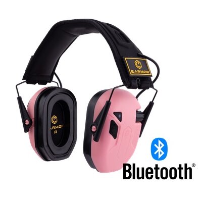 EARMOR M300T ELECTRONIC HEARING PROTECTOR PINK