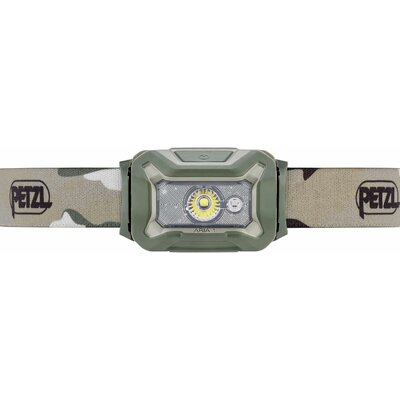 PETZL - Lampe frontale ARIA 1 RGB - 350 lumens, Camouflage, Livrée avec trois piles AAA/LR03