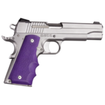 HOGUE 1911 Govt. Model Purple Rubber Grip with Finger Grooves