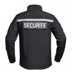 Veste softshell Sécu-One sécurité HV-TAPE noir