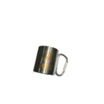 TASSE MÉTALLIQUE AVEC MOUSQUETON et gravure POLICE