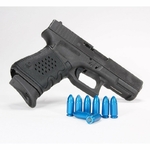 10 cartouches de manipulation 9 mm bleu