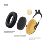 EARMOR C06 PASSIVE HEARING PROTECTOR BLACK/GREY