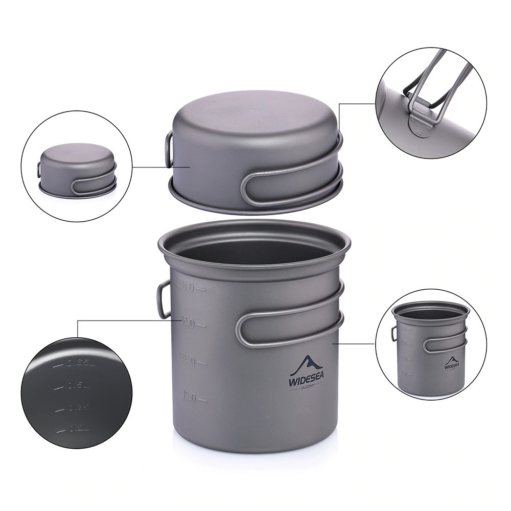 popote en titane compact
