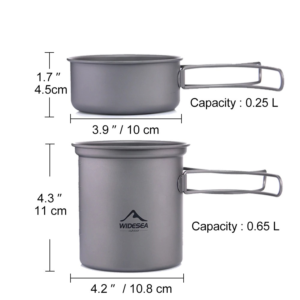 taille du pot et de la casserole