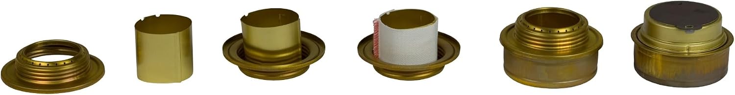 Pièces du brûleur Trangia : réservoir, couvercle à vis et bague de réglage