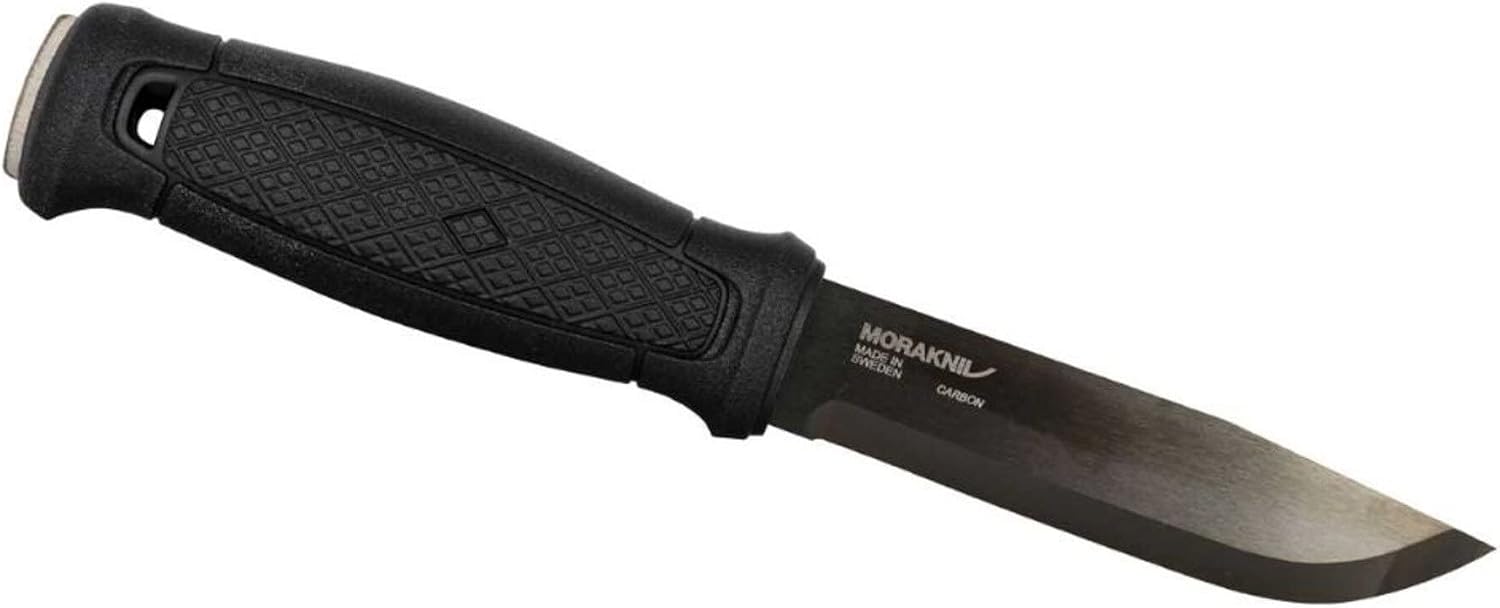 Morakniv Garberg BlackBlade seul : lame en acier carbone noir et manche noir texturé