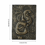 Carnet-de-Notes-en-relief-avec-motif-Dragon-volant-3D-couverture-en-cuir-faite-la-main