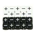 D-s-opaques-noirs-et-blancs-accessoires-de-jeu-de-soci-t-10-pi-ces-16mm