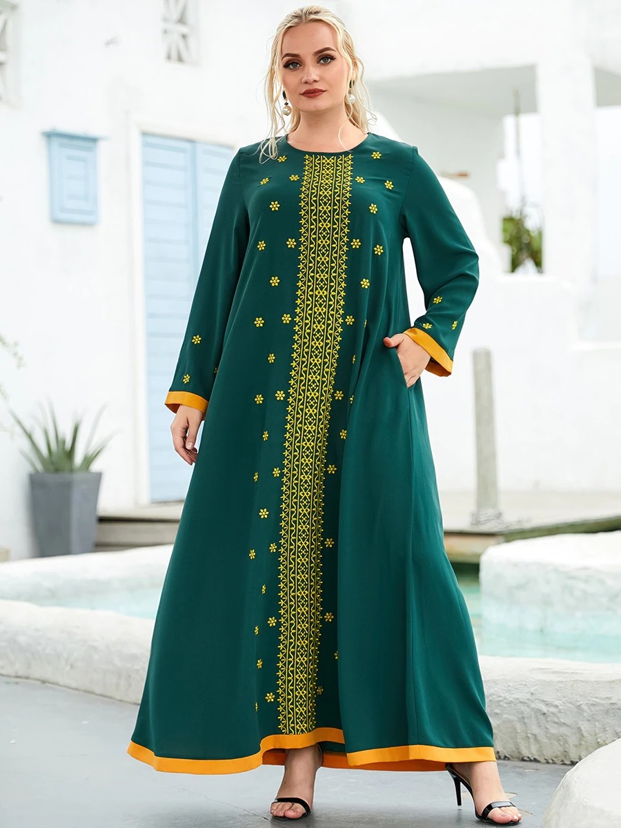 Robe kaftan verte