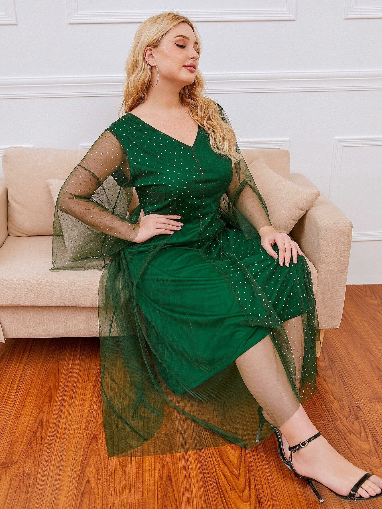 Robe de soirée verte