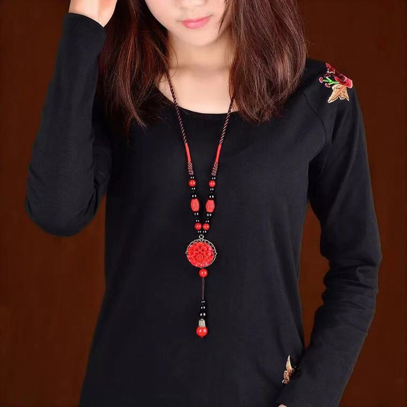Nouveau-collier-chinois-fleurs-rouges-pendentifs-en-pierre-naturelle-pour-les-femmes-45cm-la-main-collier