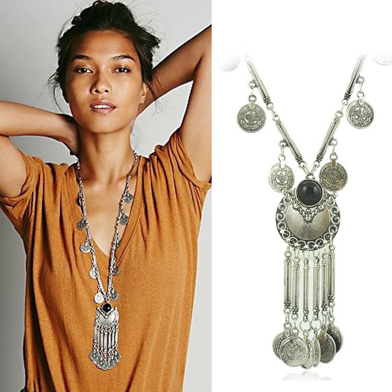 Nouveau-Collier-Boho-Long-gland-pendentif-pour-femmes-g-om-trique-bijoux-70cm-cha-ne-boh