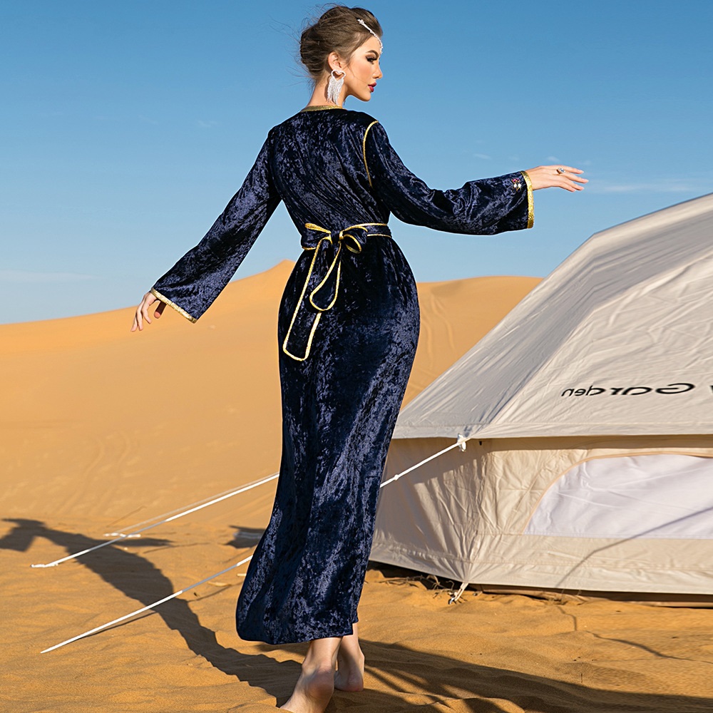 Caftan bleu marine