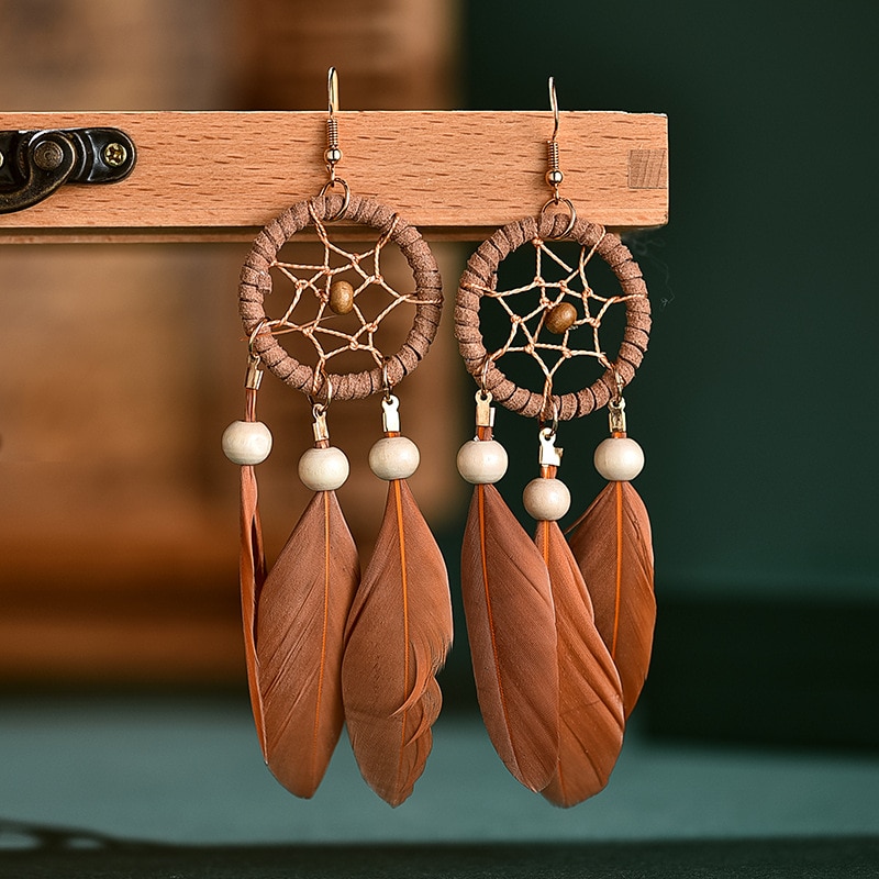 Boucles-d-oreilles-en-bois-naturel-boh-me-boucles-d-oreilles-en-plumes-en-feuille-attrape