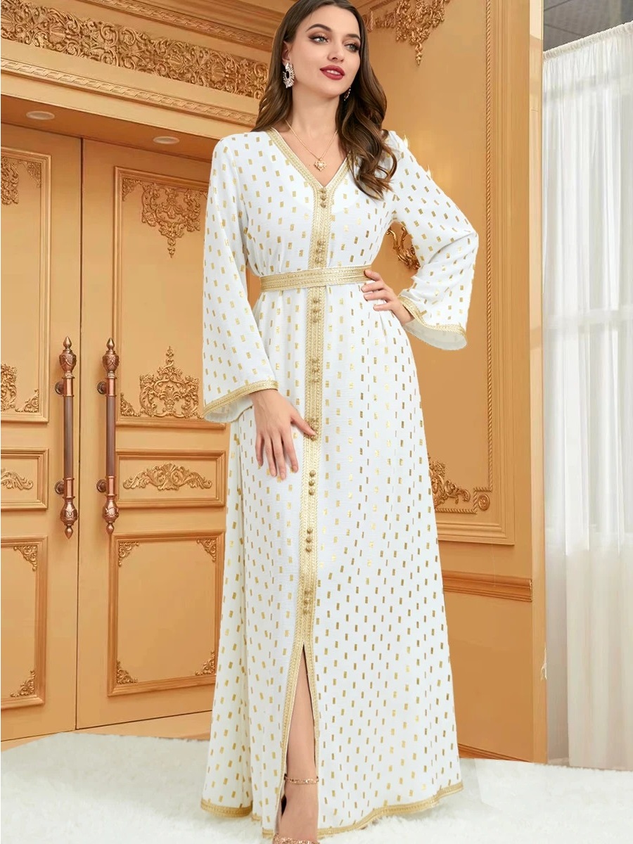 Robe orientale blanc