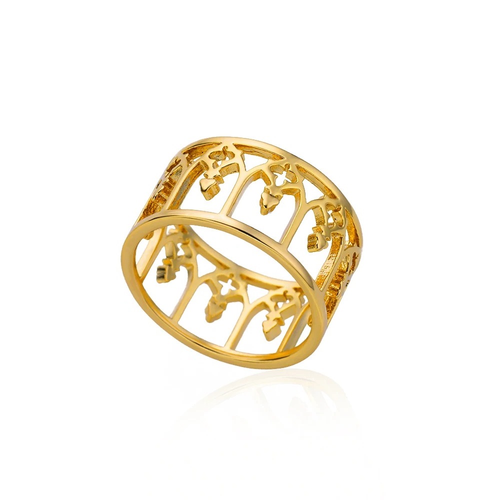 Bague dorée femme